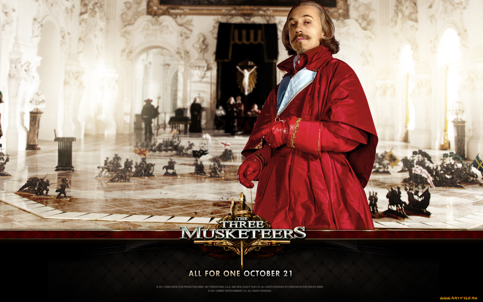 the, three, musketeers, , , christoph, waltz, cardinal, richelieu